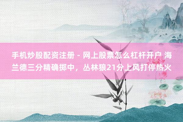 手机炒股配资注册 - 网上股票怎么杠杆开户 海兰德三分精确掷中，丛林狼21分上风打停热火