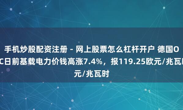 手机炒股配资注册 - 网上股票怎么杠杆开户 德国OTC日前基载电力价钱高涨7.4%，报119.25欧元/兆瓦时